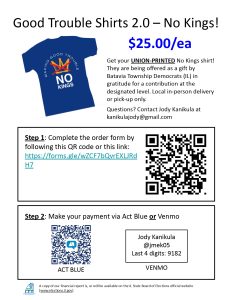 making good trouble shirts no kings image